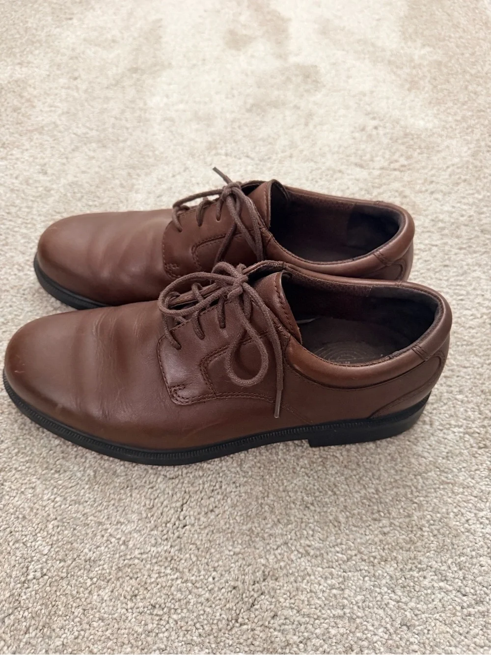Rockport Men’s Brown Leather Lace Up Oxford Dress Shoes Size 9M